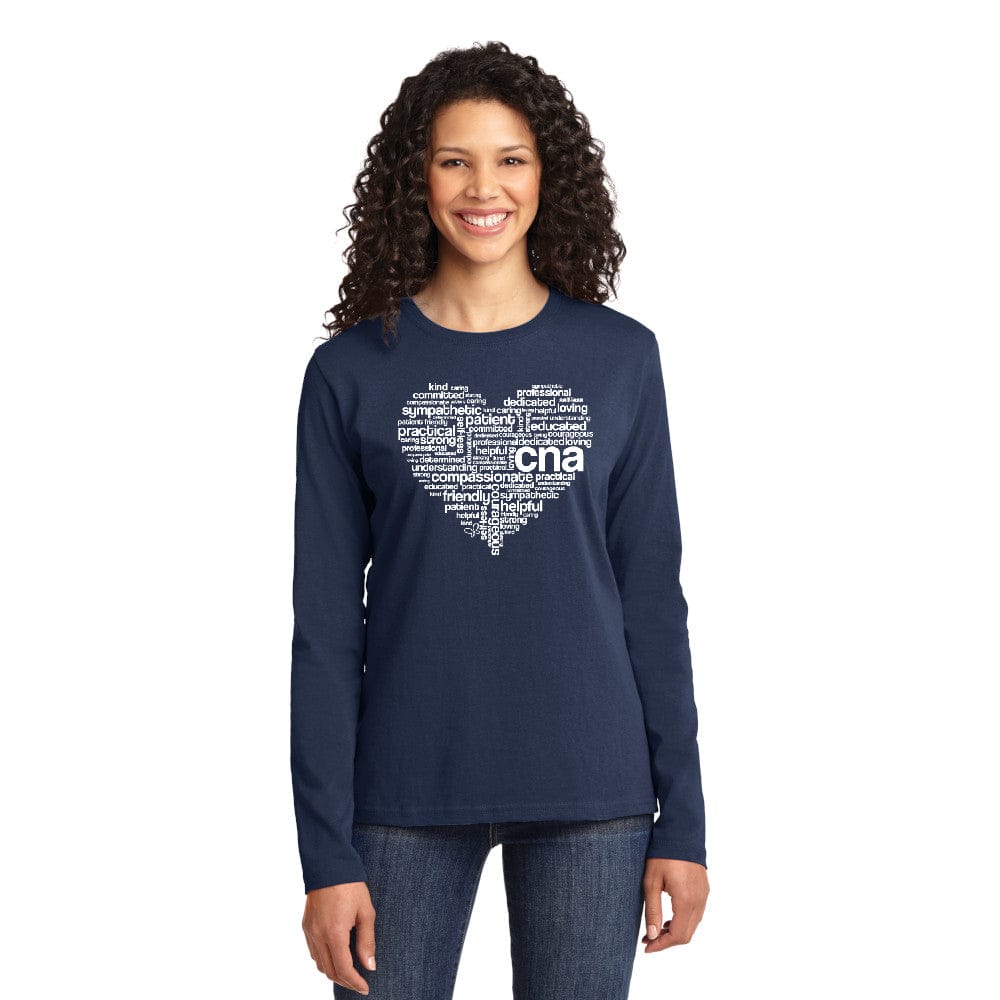 CNA Heart Cotton Long Sleeve T-Shirt - Main Image