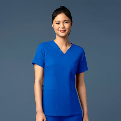 Thrive Women's Fitted 3-Pocket V-Neck Scrub Top-6122