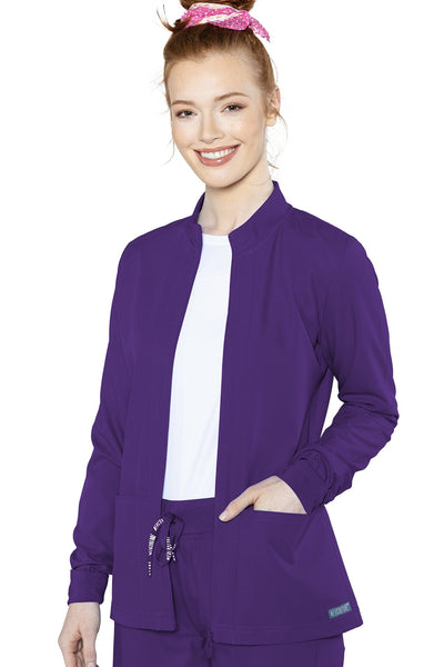 2660 Zip Front Warm-Up With Shoulder Yokes | Sophisticated Scrub Boutique