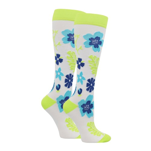 Premium Tropical Floral Fashion Compression Sock - 92084 - Sophisticated Scrub Boutique