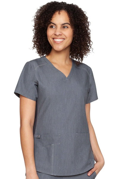 7459 V-NECK SHIRTTAIL TOP (Size: 4X-5X) | Sophisticated Scrub Boutique