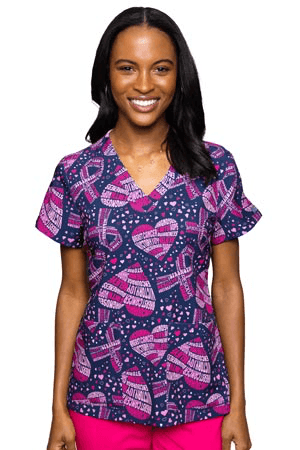 8564 breast cancer awareness - Sophisticated Scrub Boutique